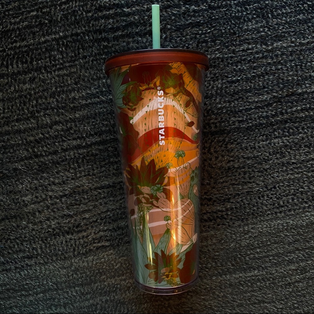 Cactus Starbucks Travel Cup w Lid/Straw